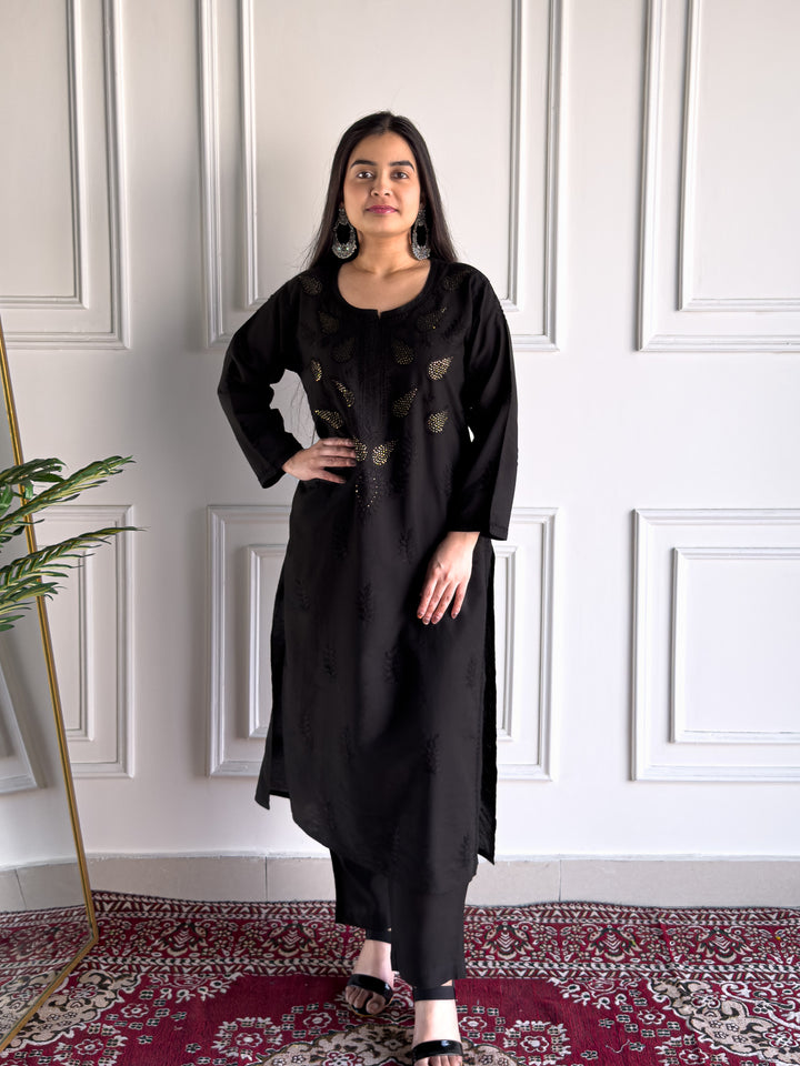 Karisma Chanderi Chikankari Mukaish Co-ord Set