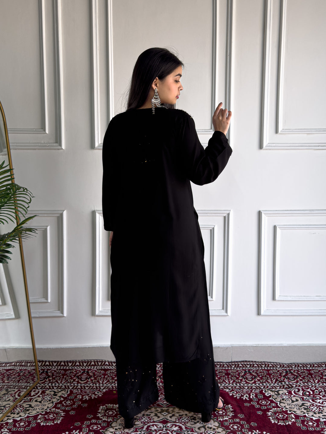 Avika Rayon Chikankari Mukaish Co-ord Set