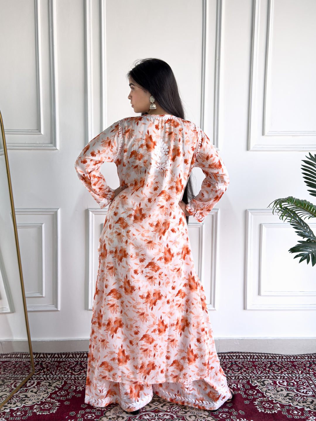 Bela Mulmul Chikankari Printed Co-ord Set