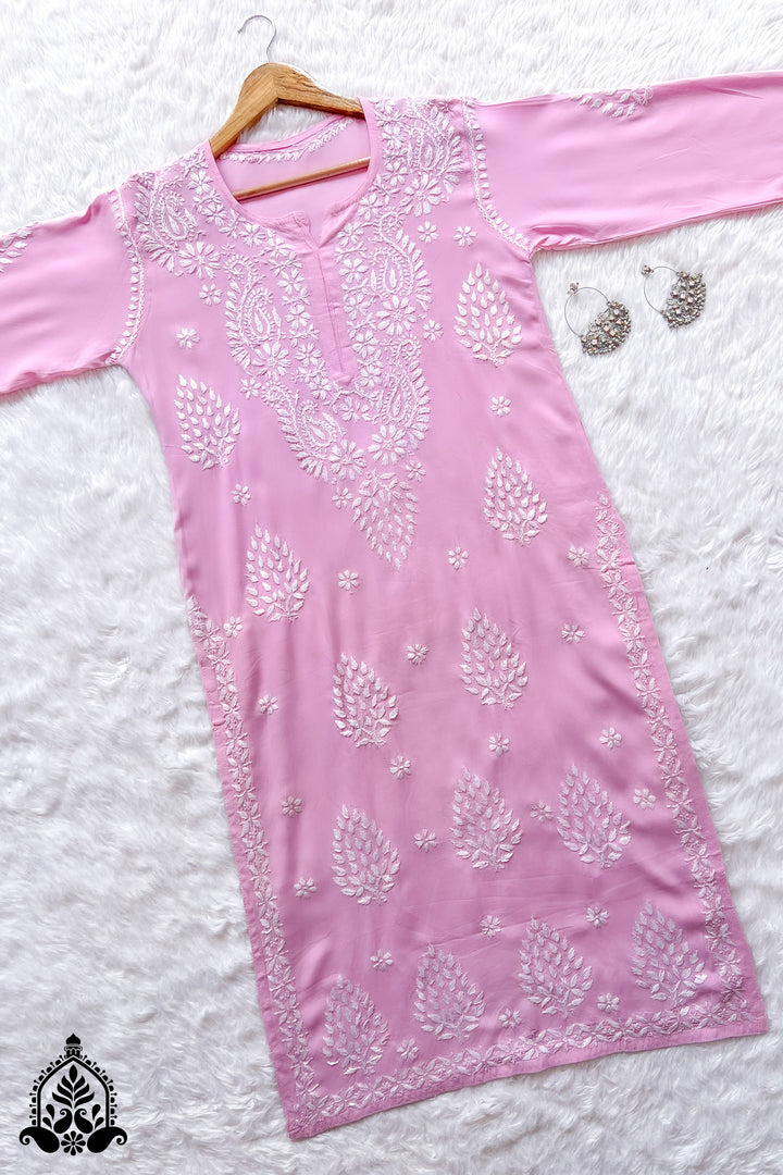 Neha Chikankari Rayon Straight Kurta