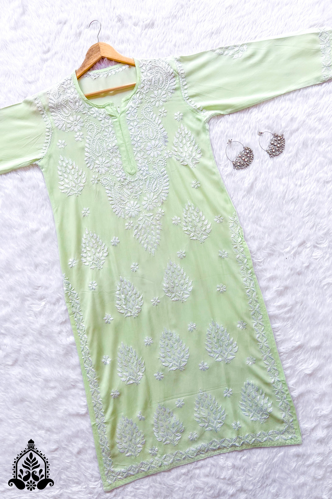 Neha Chikankari Rayon Straight Kurta