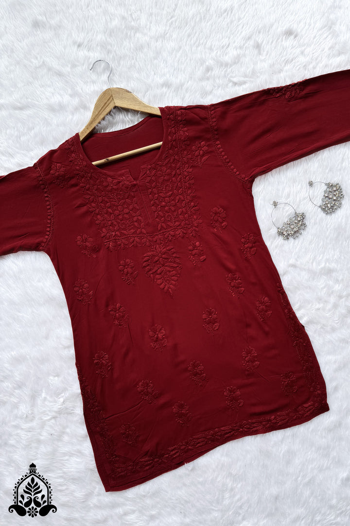 Diksha Chikankari Modal Short Kurti