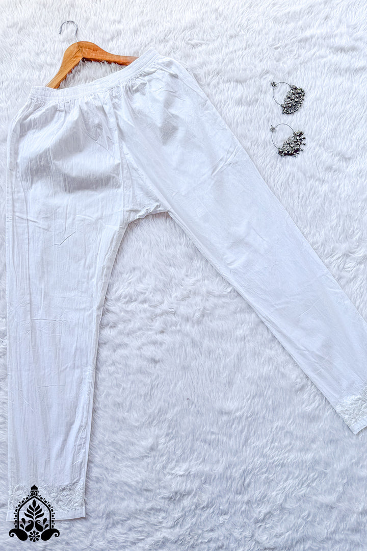 Zara Chikankari Lycra Stretchable Pant