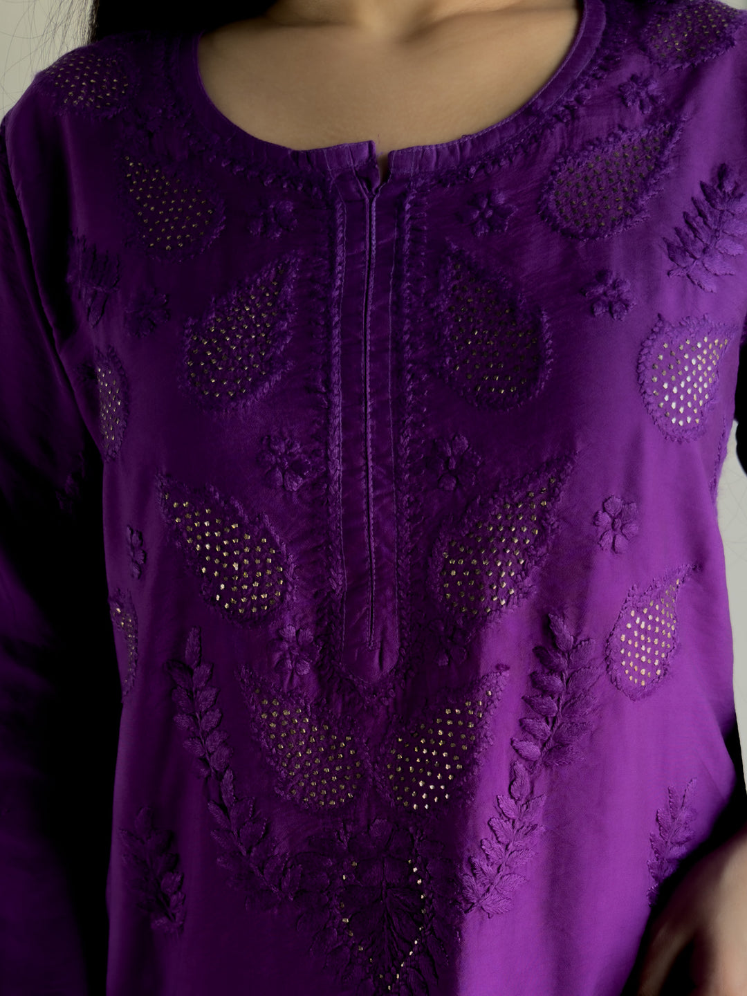 Karisma Chanderi Chikankari Mukaish Co-ord Set