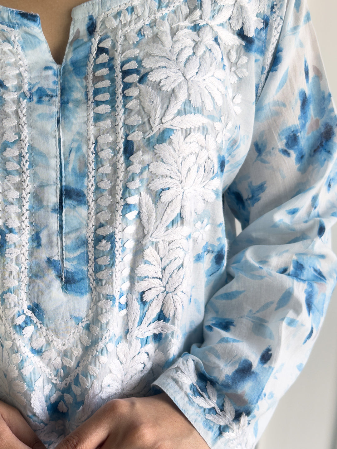 Bela Mulmul Chikankari Printed Co-ord Set