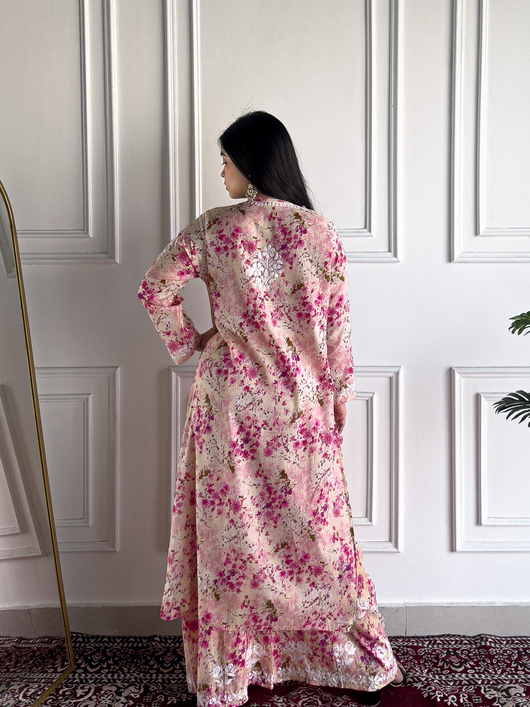 Manvi Mulmul Chikankari Printed Co-ord Set