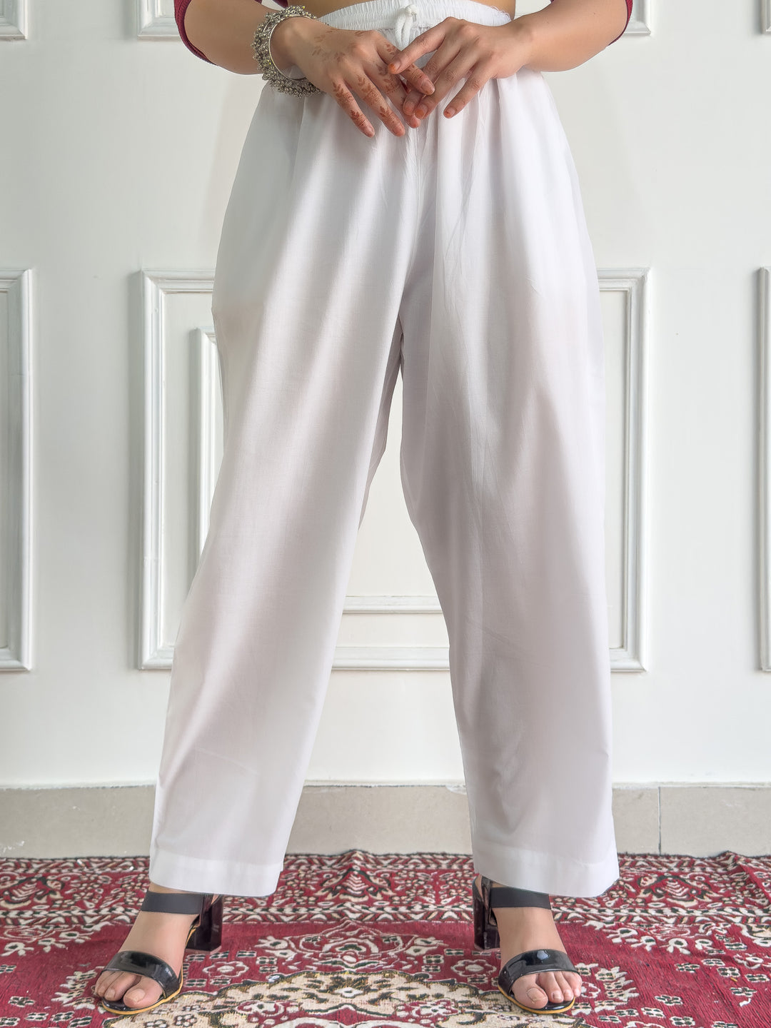 Rida Basic Cotton Straight Fit Pant