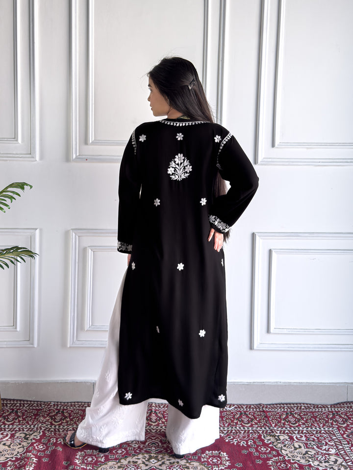 Anam Chikankari Rayon Straight Kurta