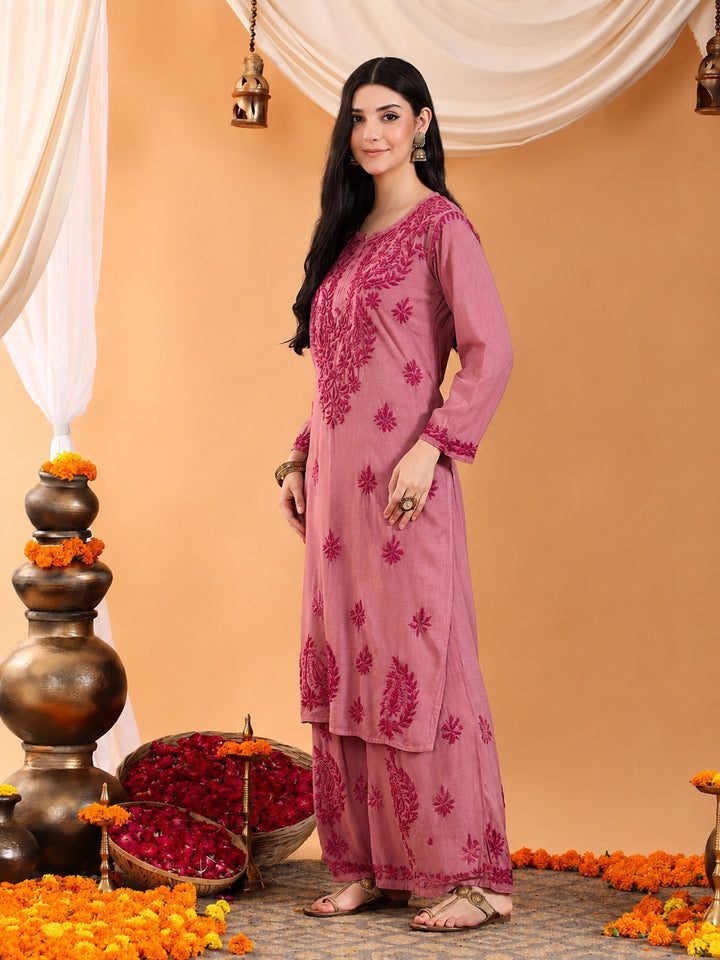 Maryam Chikankari Rayon Co-ord Set