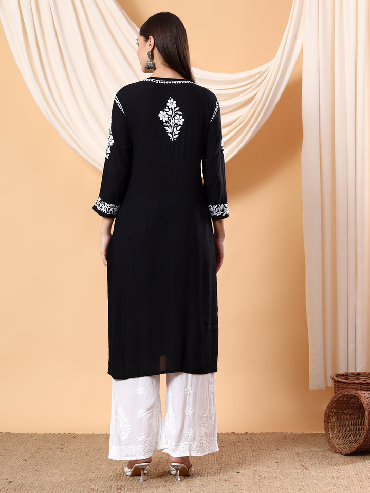 Bhumi Chikankari Premium Modal Straight Kurta