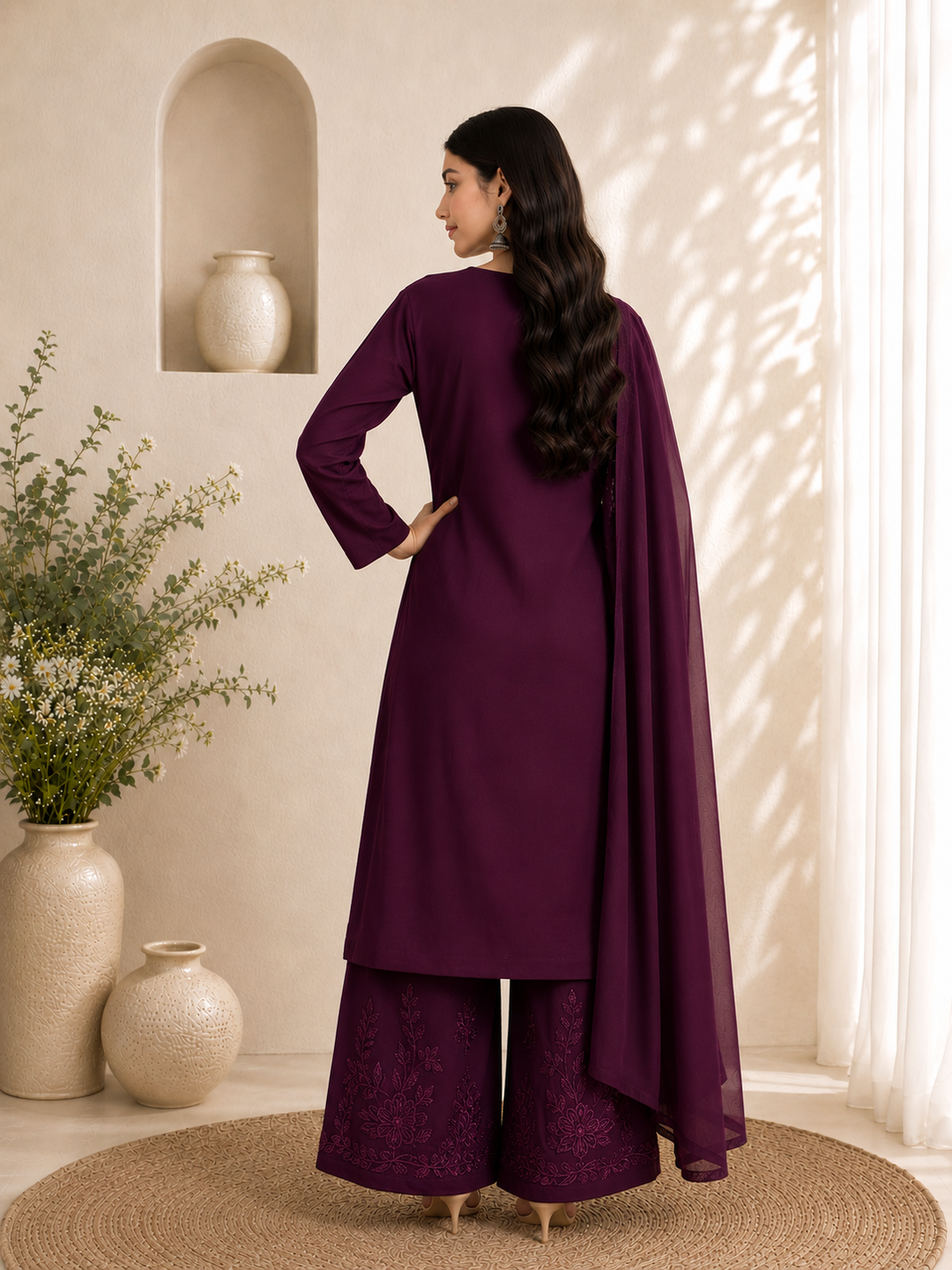 Seher Chikankari Rayon Co-ord Set