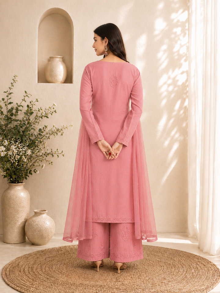 Seher Chikankari Rayon Co-ord Set