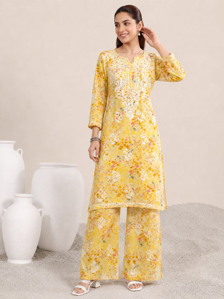 Manvi Mulmul Chikankari Printed Co-ord Set