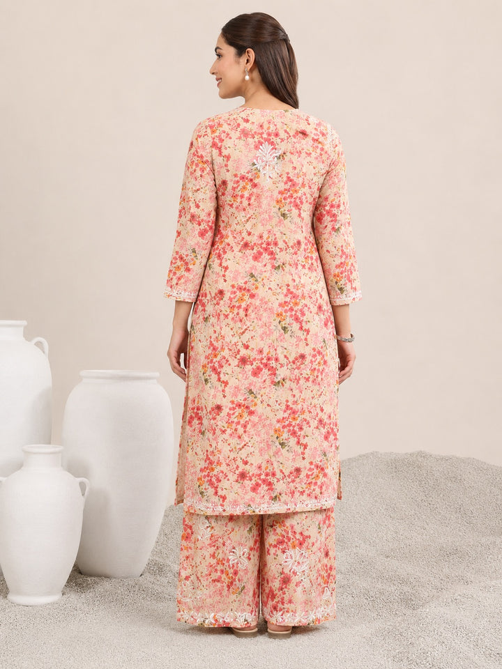Manvi Mulmul Chikankari Printed Co-ord Set