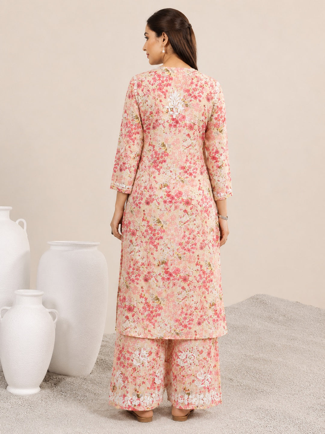 Manvi Mulmul Chikankari Printed Co-ord Set