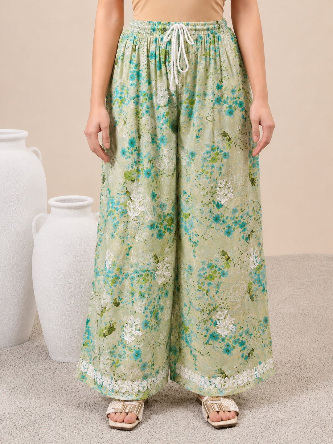 Manvi Mulmul Chikankari Printed Co-ord Set