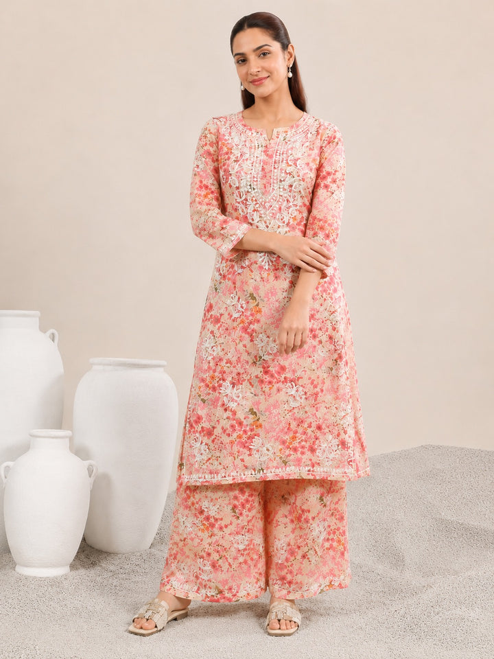 Manvi Mulmul Chikankari Printed Co-ord Set
