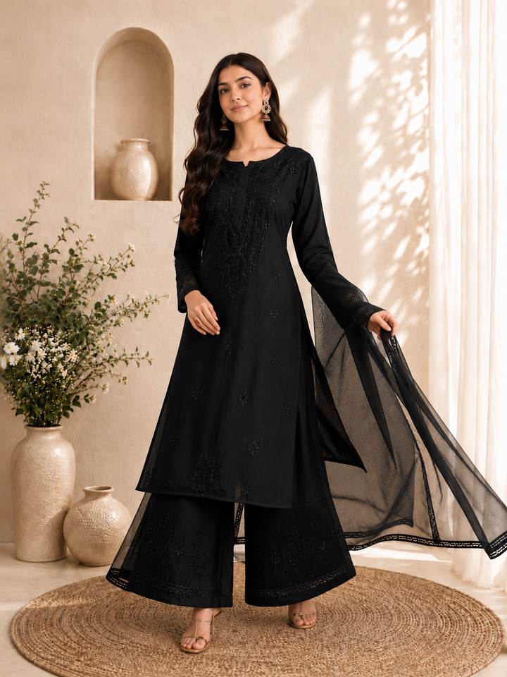 Seher Chikankari Rayon Co-ord Set