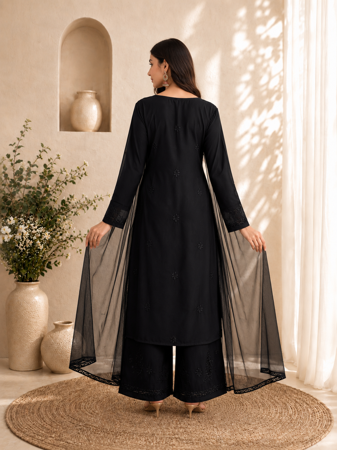 Seher Chikankari Rayon Co-ord Set