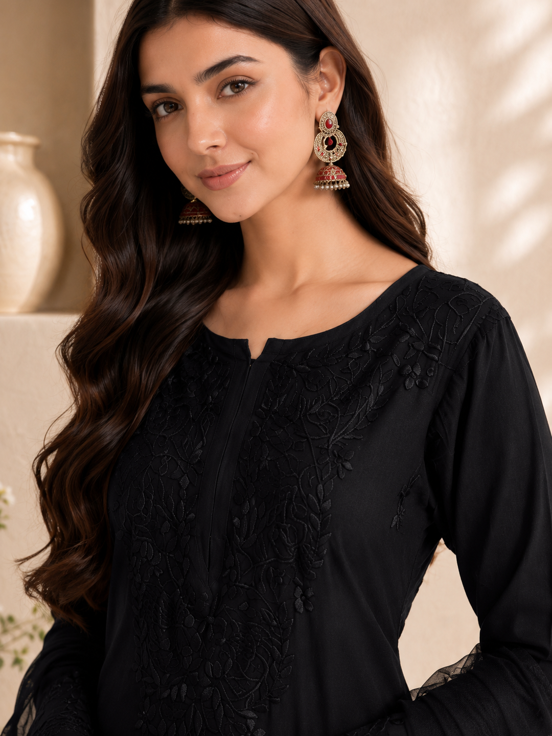 Seher Chikankari Rayon Co-ord Set