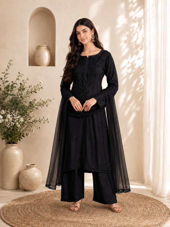 Seher Chikankari Rayon Co-ord Set