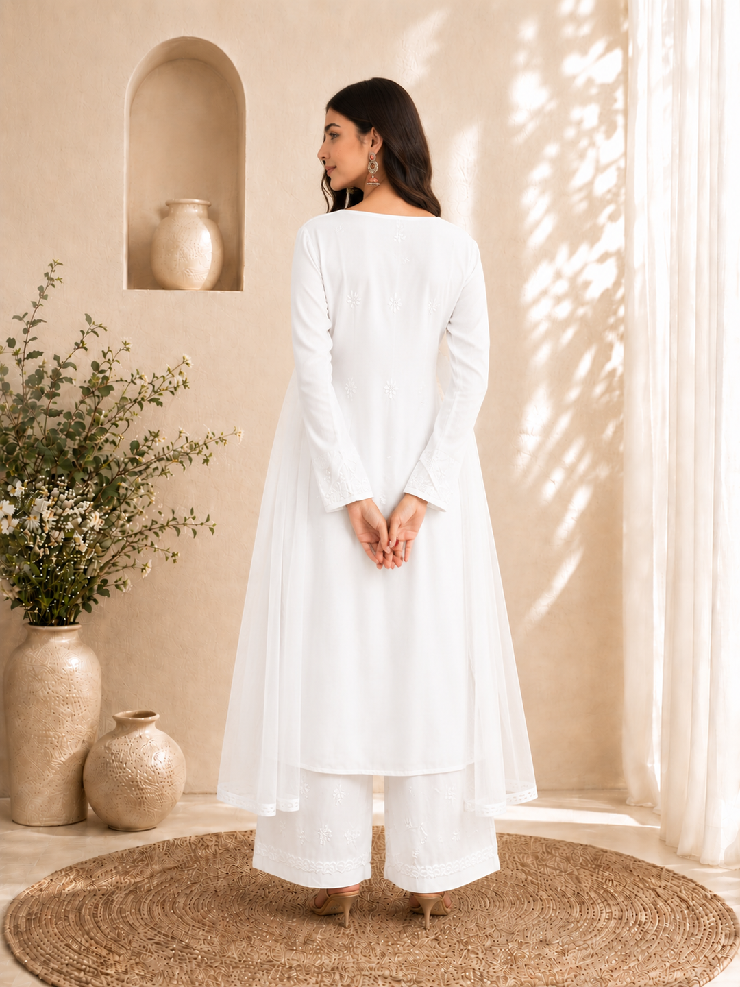 Seher Chikankari Rayon Co-ord Set