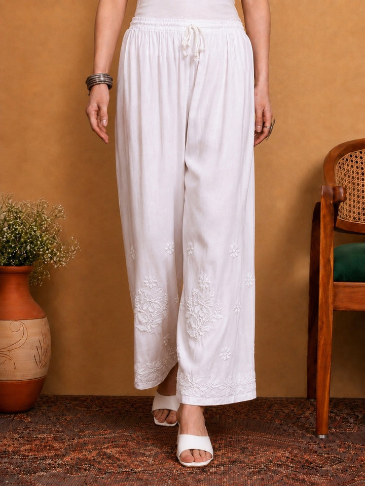 Aima Chikankari Modal Palazzo