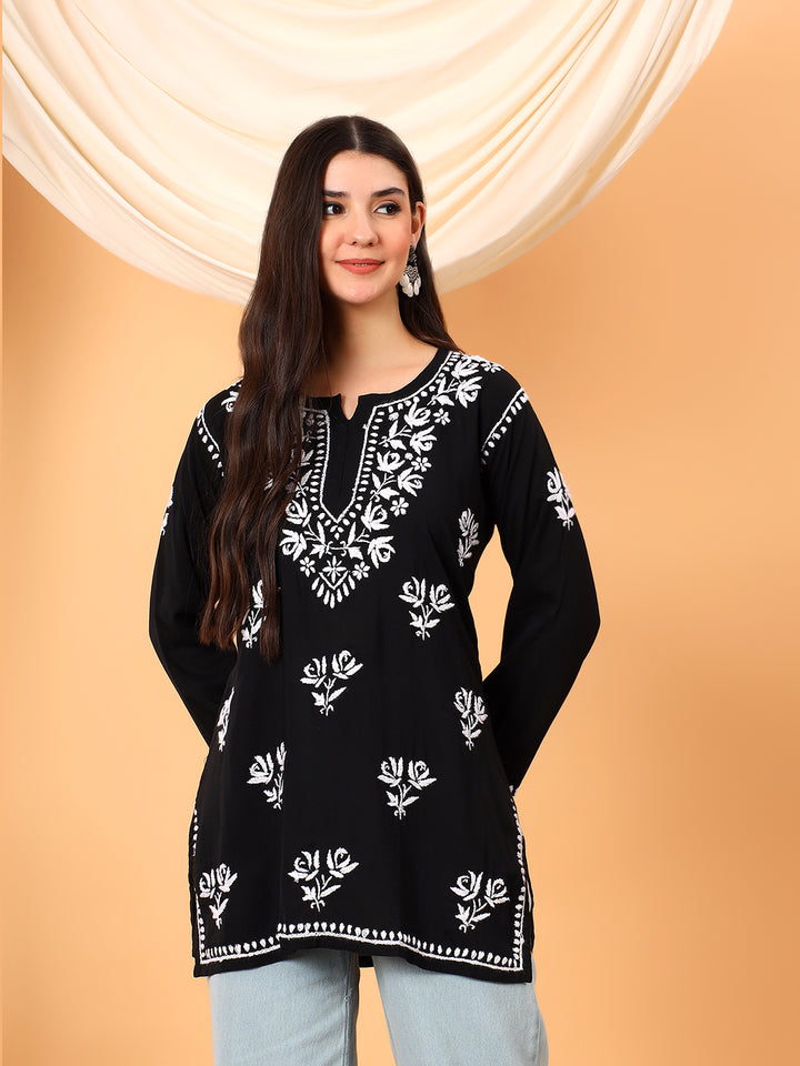 Alaya Modal Chikankari Short Kurti