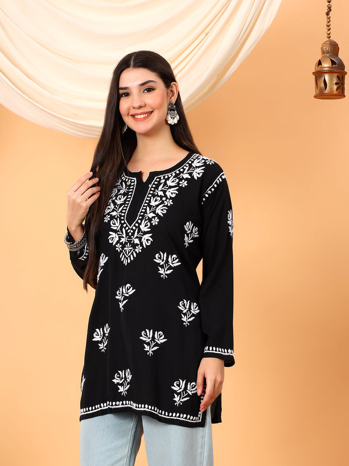 Alaya Modal Chikankari Short Kurti
