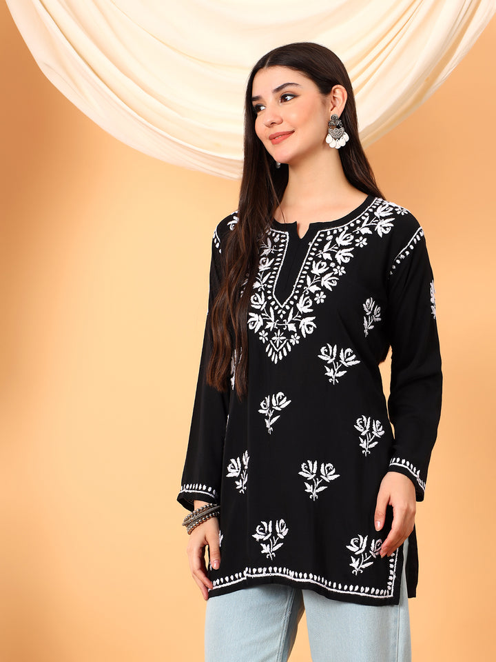Alaya Modal Chikankari Short Kurti
