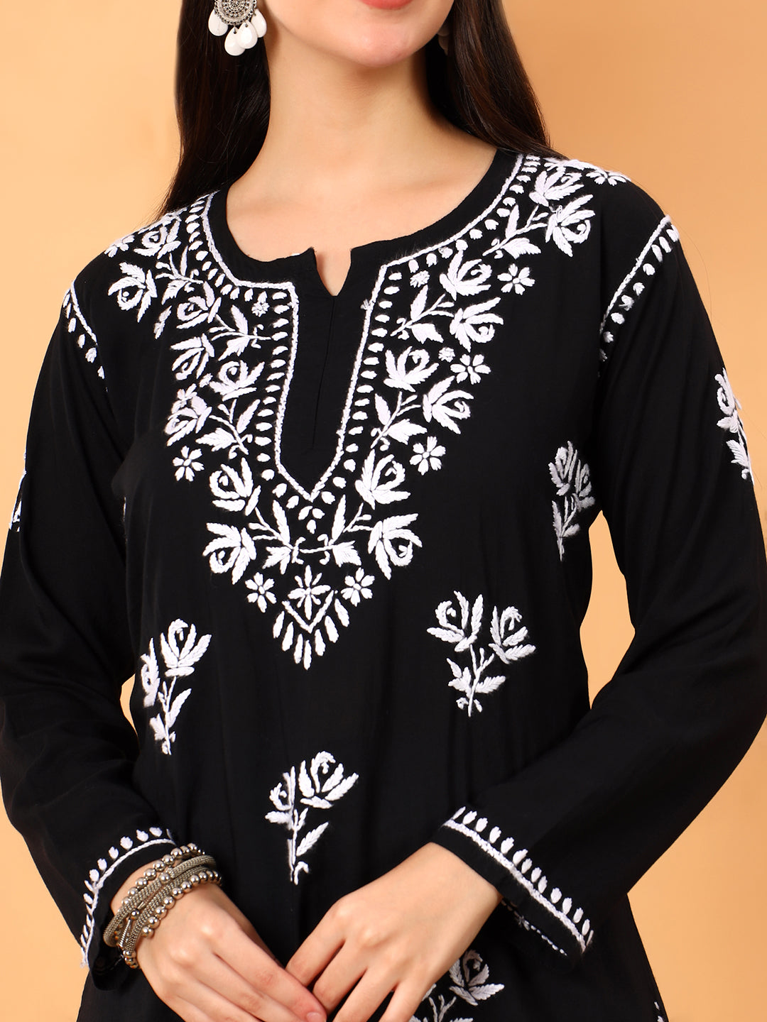 Alaya Modal Chikankari Short Kurti