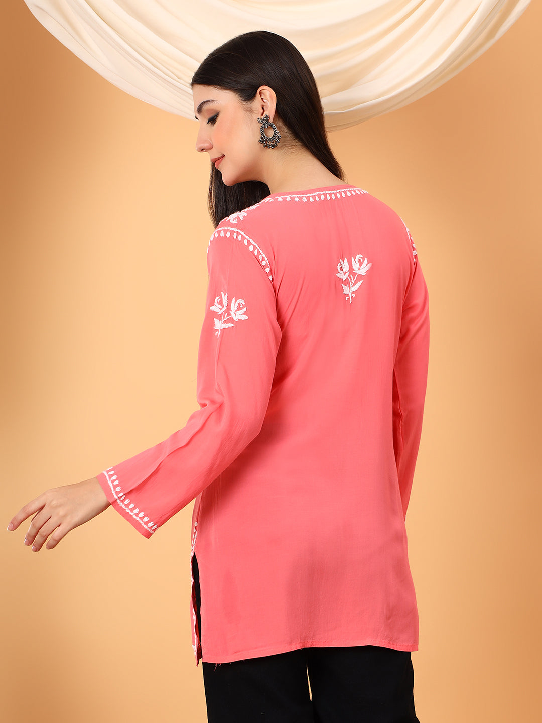 Alaya Modal Chikankari Short Kurti