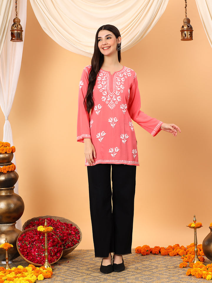 Alaya Modal Chikankari Short Kurti