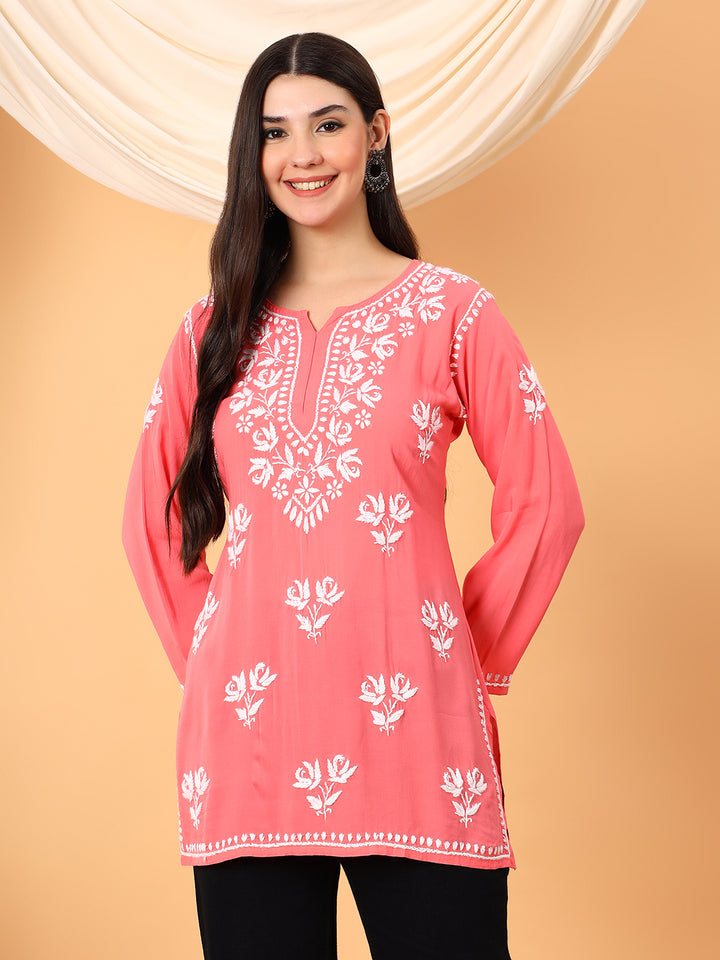 Alaya Modal Chikankari Short Kurti