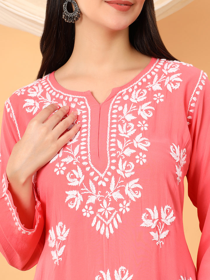 Alaya Modal Chikankari Short Kurti