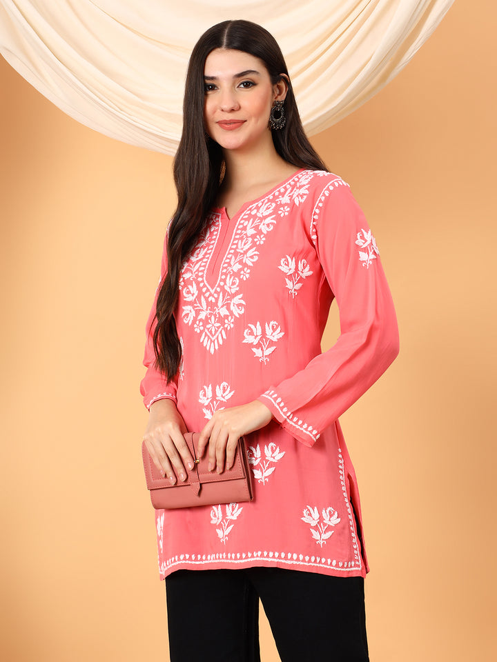 Alaya Modal Chikankari Short Kurti