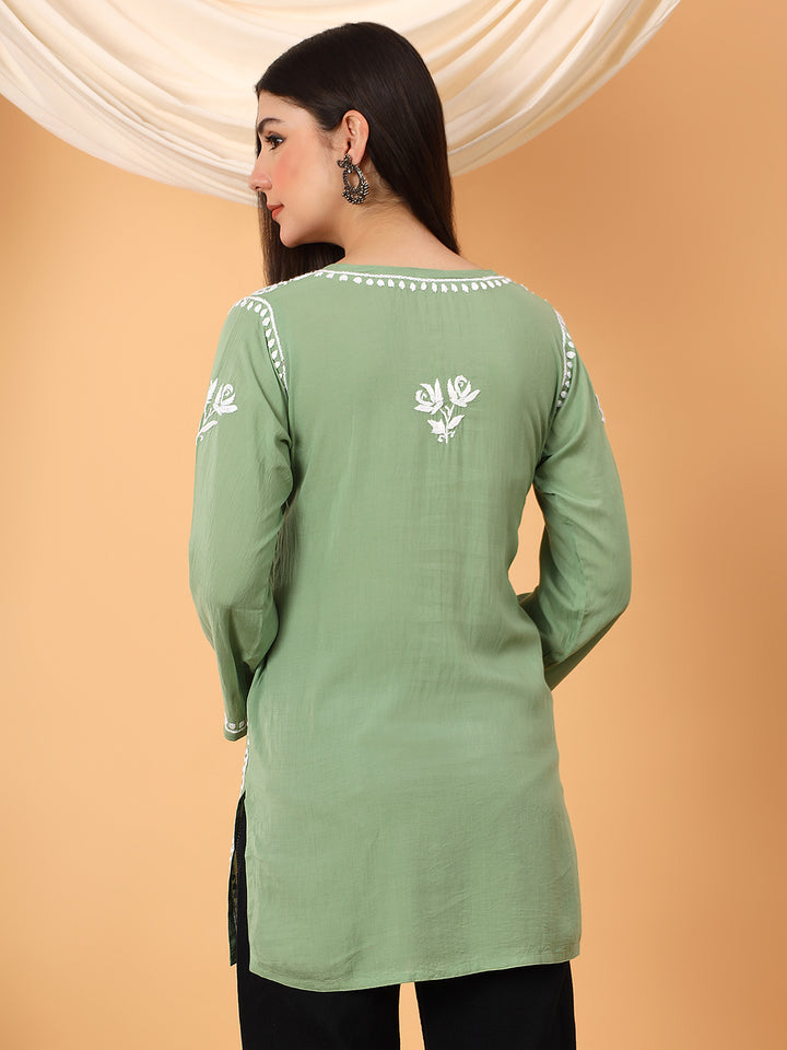 Alaya Modal Chikankari Short Kurti