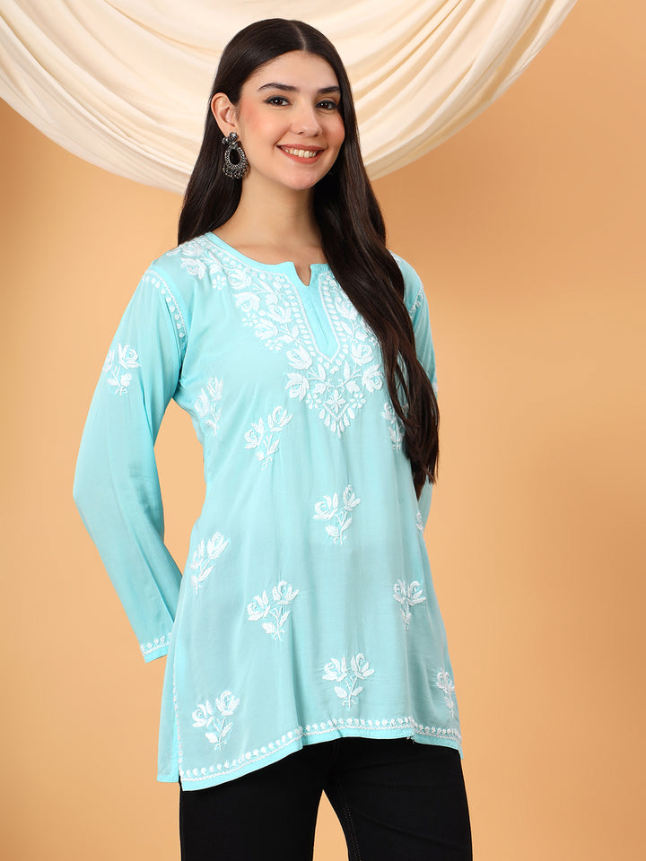 Alaya Modal Chikankari Short Kurti