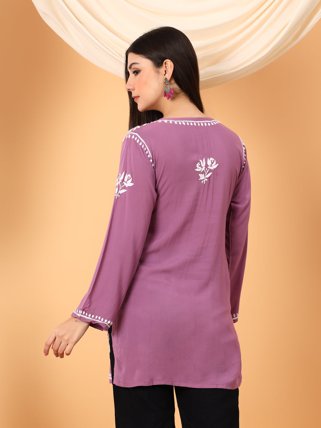 Alaya Modal Chikankari Short Kurti