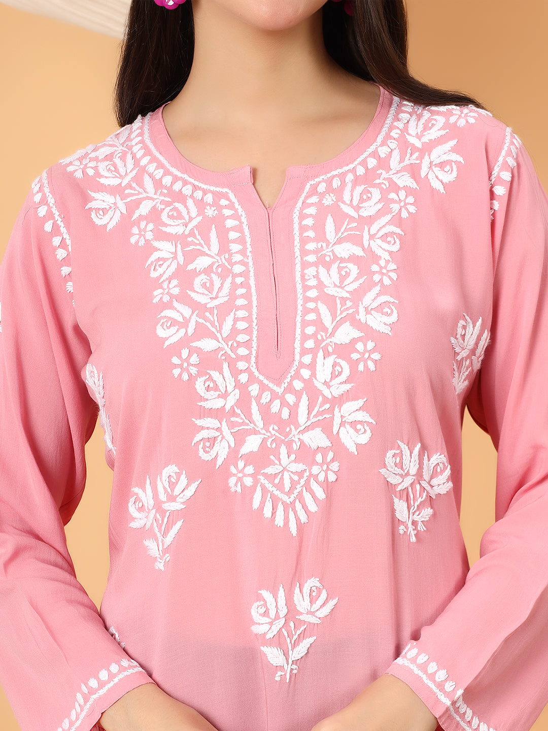 Alaya Modal Chikankari Short Kurti