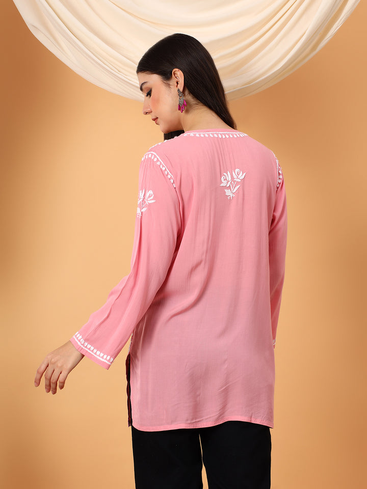 Alaya Modal Chikankari Short Kurti