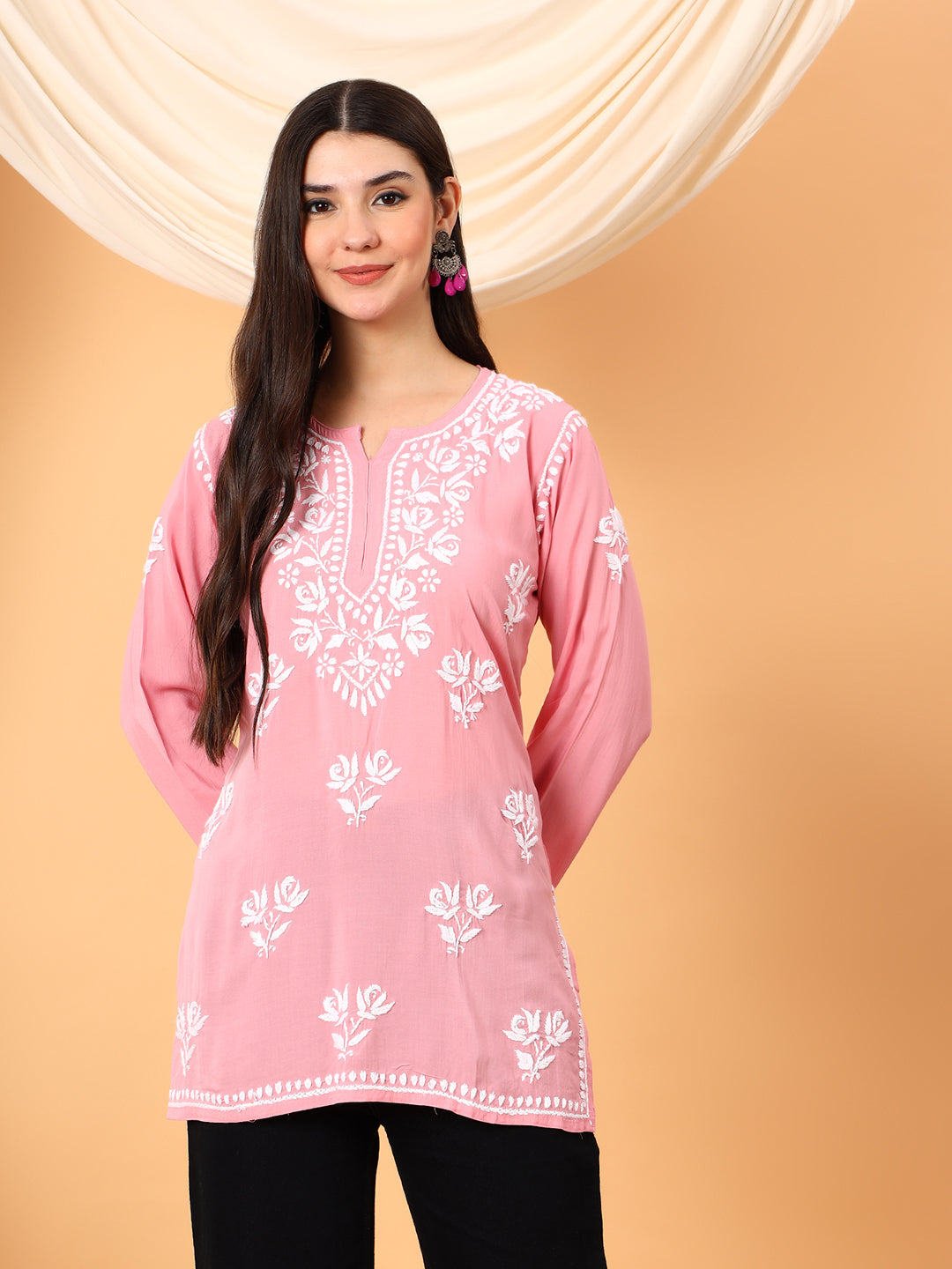 Alaya Modal Chikankari Short Kurti