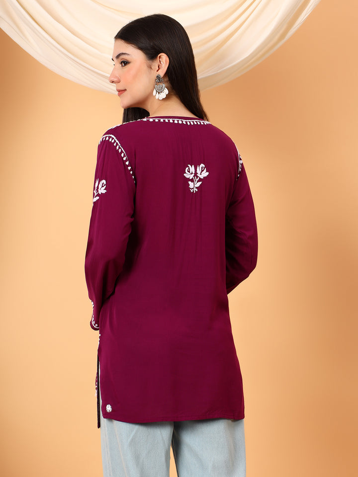 Alaya Modal Chikankari Short Kurti