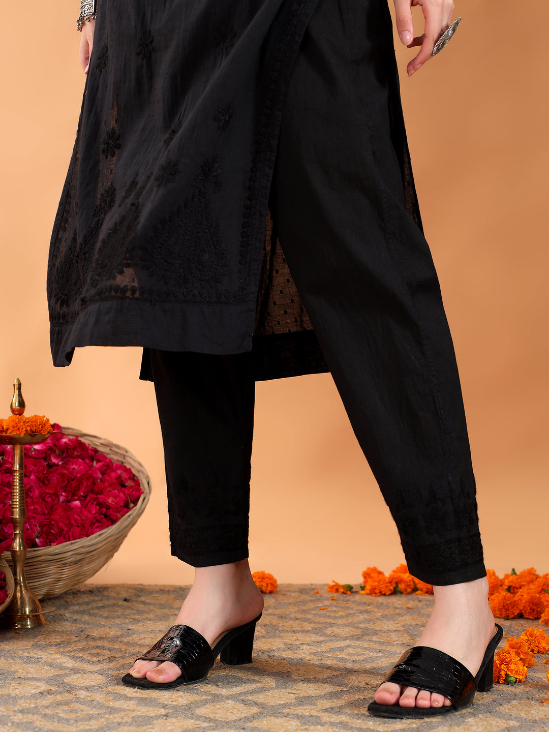 Ananya Chikankari Kurta Pant Cotton Co-ord Set