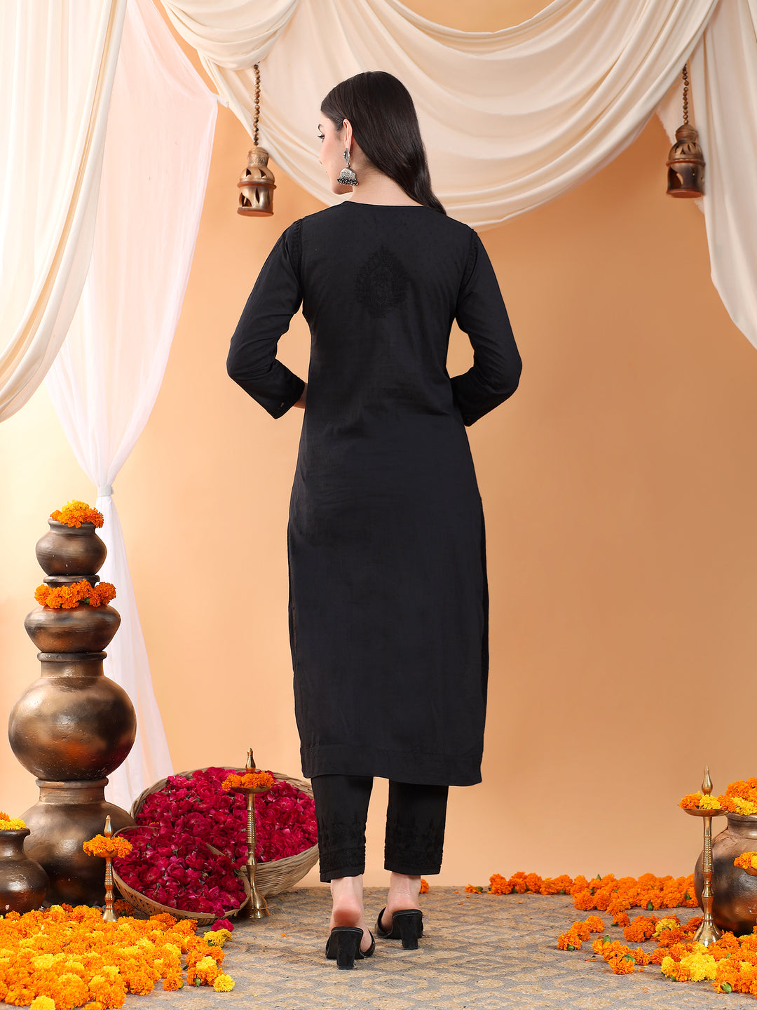 Ananya Chikankari Kurta Pant Cotton Co-ord Set