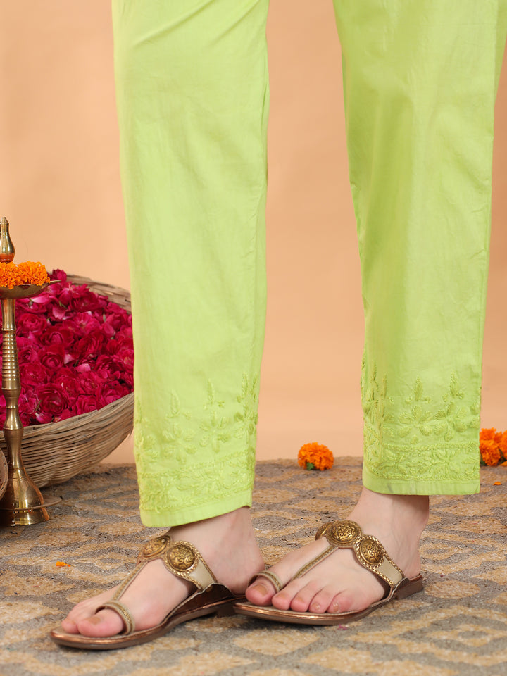 Ananya Chikankari Kurta Pant Cotton Co-ord Set