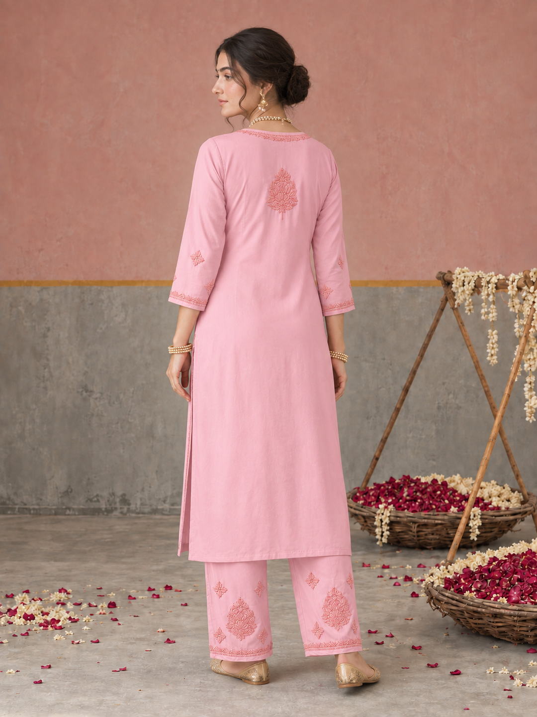 Lajja Chikankari Rayon Co-ord Set