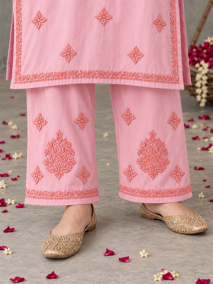 Lajja Chikankari Rayon Co-ord Set