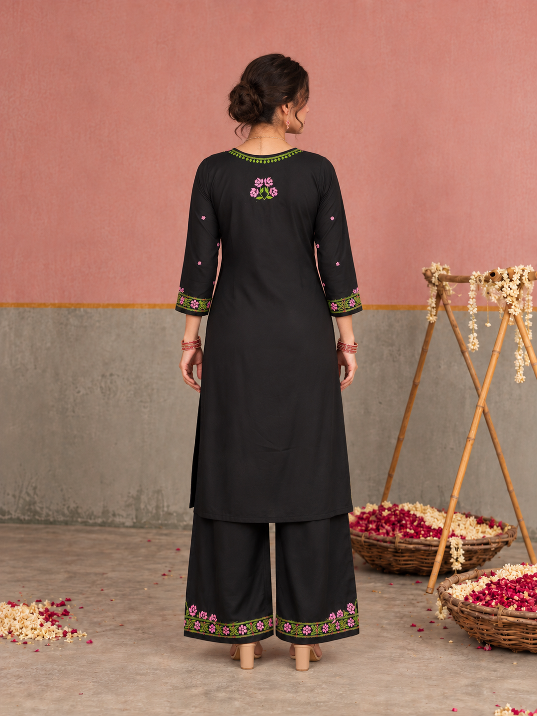 Apsara Rayon Chikankari Co-ord Set