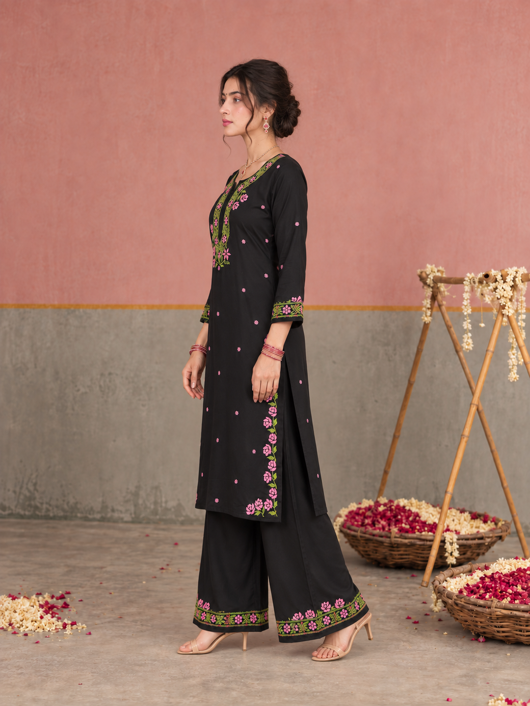 Apsara Rayon Chikankari Co-ord Set